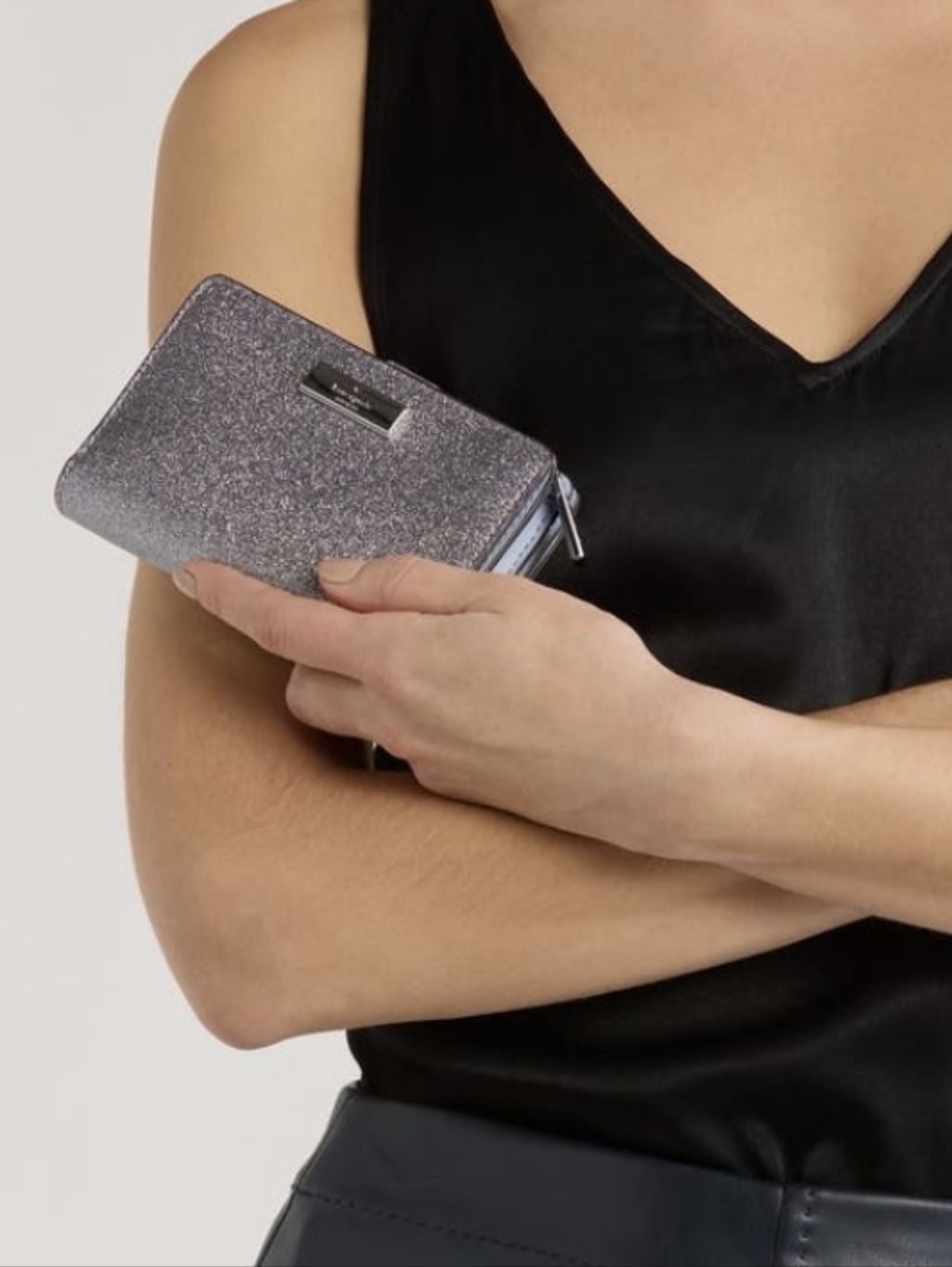 Kate Spade Ny Kenzie Glitter Bifold Wallet Nwt